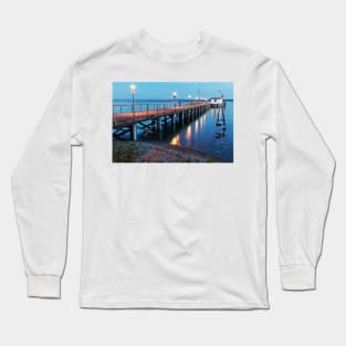 Hagnau Jetty just after Sundown - Lake Constance Long Sleeve T-Shirt